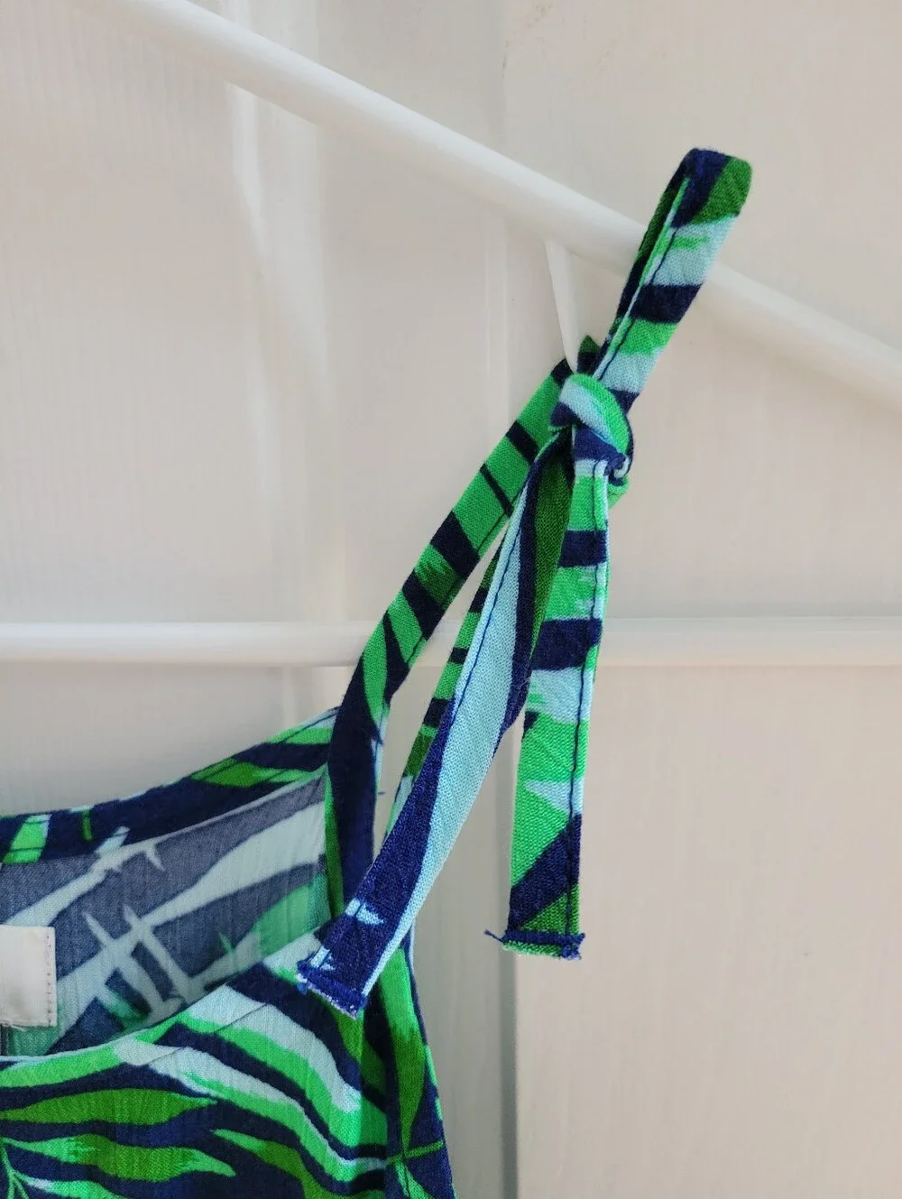 Old Navy NWT Tropical Sundress Green Blue Spaghetti Straps Girls Size S 6-7